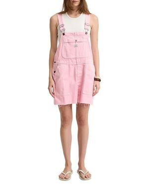 Denimist Relaxed Overall Shorts Pink Size XS 3374